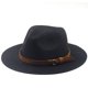 thumbnail image 1 of Zhuge Sombrero de paja, talla M (56 - 58cm), sombrero masculino panameño, negro, 1 pieza, 1 of 5