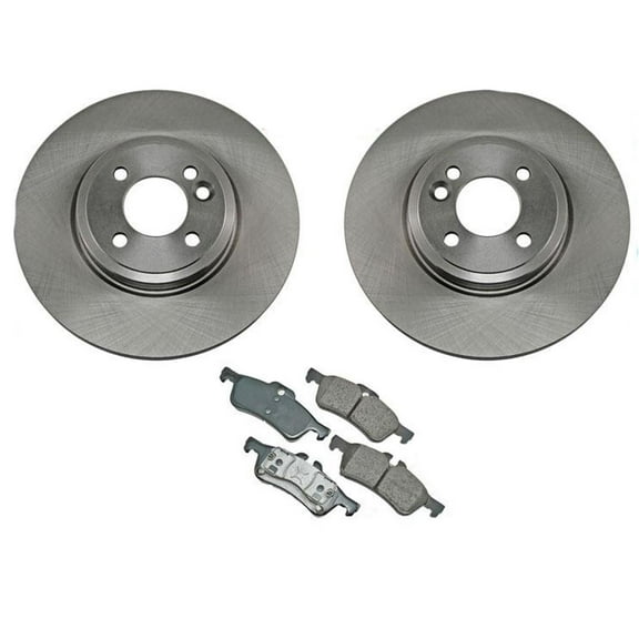 Fits Mini Cooper Rear Disc Brake Rotors & Brake Pads 2002-2005