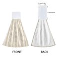 thumbnail image 3 of Yayeee Kitchen Hanging Hand Towels Set of 2 with Loop Bathroom Absorbent Tie Towel, Soft Brown Abstract Pattern, 3 of 7