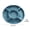 Dark Blue, variant on Natural Wheat Straw 5‑Compartment Round Divided Snack Serving Tray, Unbreakable Lightweight Organizer Plate for Home Kitchen, Party, Family Gathering, Picnic and Casual Daily Food‑Serving Use