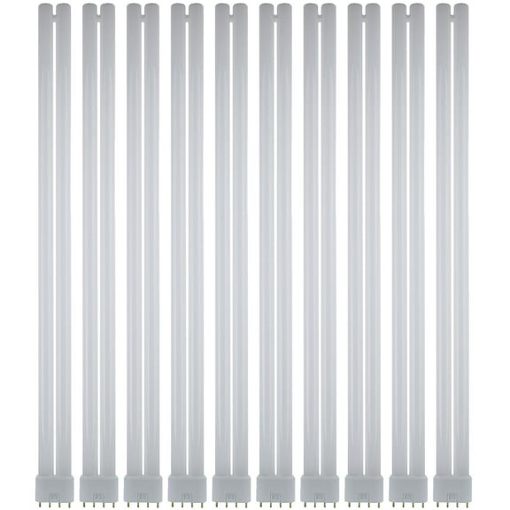 10 Pack Sunlite 40 Watt FT 4-Pin Twin Tube, 2G11 Base, Warm White