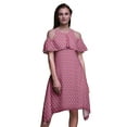 thumbnail image 1 of Bimba Tunique à Épaules Dénudées Imprimée Florale Rose pour Femmes Robe de Soirée Col Rond - TTTG, 1 of 6