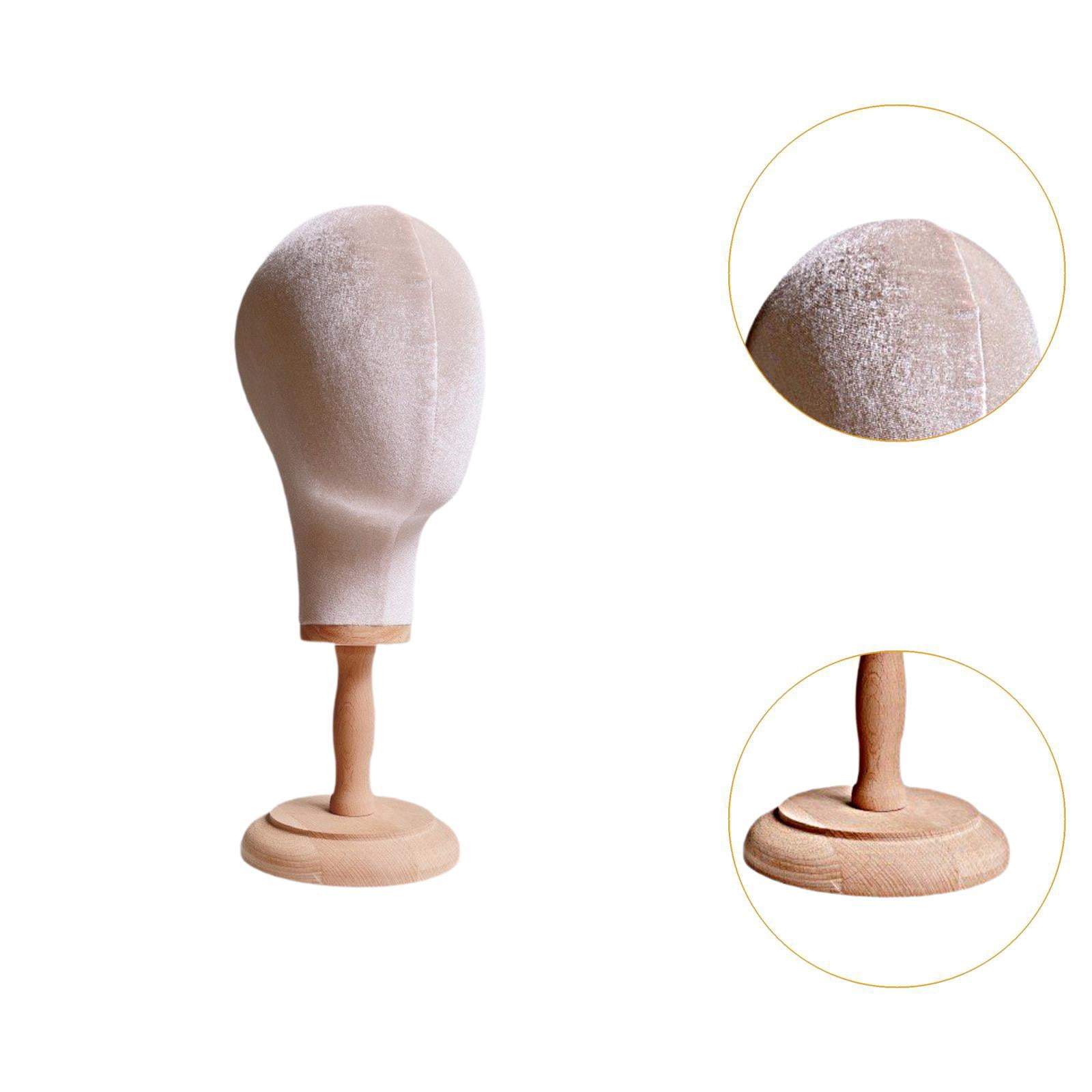 Bothyi Hairpieces Display Holder Manikin Head for Shopping Mall Styling Dry beige