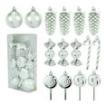 thumbnail image 1 of REZUOFI 15 PCS Christmas Ball Ornaments Set, Festive Hanging Decor for Holiday Tree, Party & Home, Assorted Designs, Durable Plastic, Gift Ready, 1 of 9