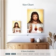 thumbnail image 4 of Elephant Stock Sacred Heart Of Jesus Wall Art - Vertical Canvas Wall Art - Living Room Wall Decor - Religion And Spirituality Canvas - Beige And Yellow Decor - 16" x 24", 4 of 8