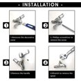 thumbnail image 5 of High-Quality Basin Faucets Repair, Ceramic Disc Cartridge Valve Universal Replacement, Brass Tap Cartridge Ensures Drip-Free Operation For Hot And Cold Water Taps, 2Pcs, 5 of 5