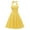 Yellow, variant on Beach Dresses For Women Highwaisted Baudot Holiday Hanging Neck Backless Midlength House Maxi Party Dress