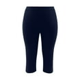 thumbnail image 3 of Amvlyk Capri Pants for Women Plus Size Qiuck Dry Soft Breathable Split Yoga Pants with Pockets Workout Capri Leggings Stretchy Lightweight Running Jogger Pant for Summer Activewear Gym, 3 of 7