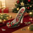 thumbnail image 1 of Christmas Resin Jewelry Rack Earrings Ring Item Storage High Heels Styling Vintage Storage Ornaments Jewelry Display Racks, 1 of 9