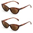 thumbnail image 2 of 2 Pairs of Women Cateye Outdoor Reading Sunglasses - Tinted Readers Glasses - Fully Magnified Lens, 2 of 4