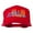 Red, variant on Happy Hanukkah Candles Embroidered Cap - Black OSFM