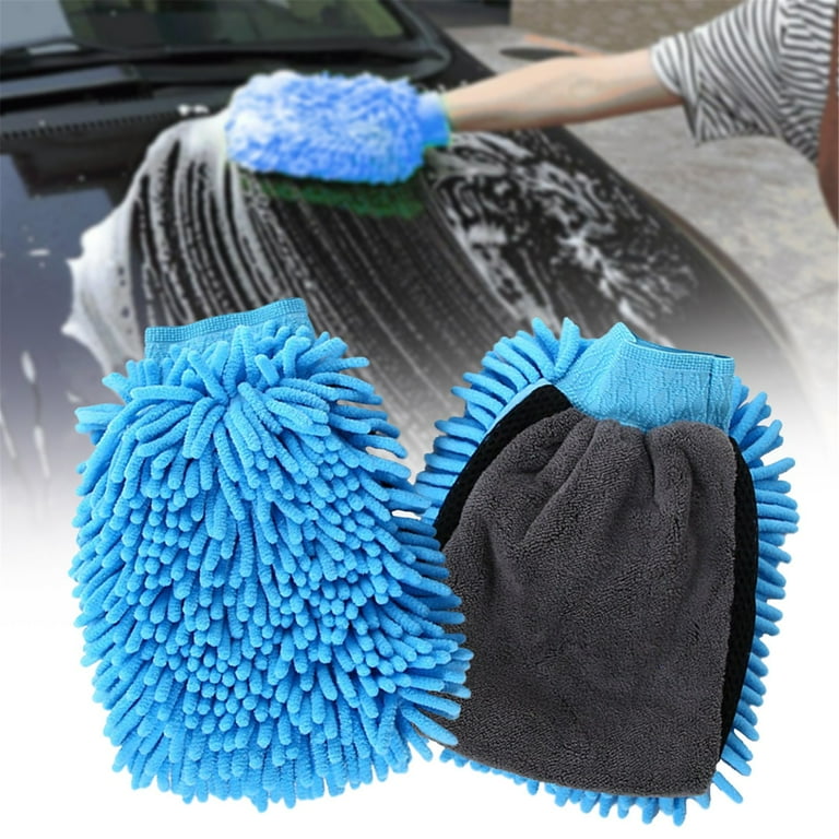 Microfiber Hand Mitt Car Wash Detail Scrub Vehicle Auto Exterior Cleaning Supply Microfiber Hand Mitt Car Wash Detail Scrub Vehicle Auto Exterior Cleaning Supply