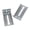 Silver-1.77 Inch-10, variant on 12 Inch Black 2 Pair Soft Close Drawer Slides Hardware