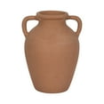 thumbnail image 4 of Elegant Pottery Vase with Handles for Living Room Decor and Home Accent - Decorative Flower Vase for Shelf, Bedroom, or Office Desk - Ideal House Decor and Table Centerpiece- 13", Brown, 4 of 10