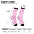 thumbnail image 2 of Fotbe Pink bows Calcetas Largas con Estampado para Hombre y Mujer – Calcetas de Compresión Transpirables y Elásticas, Viajar y Uso Diario Talla 5-11, 2 of 6