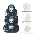 thumbnail image 4 of Wukai Gnome and Snowflakes Full Set Car Seat Covers with Soft Padding Universal Auto Front Seats Protector and Cushion Mat, 4 of 5