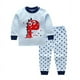 thumbnail image 2 of Pijamas de algodón 100% para niños y niñas, ropa de dormir para regalo de Navidad, ropa de noche de dinosaurio para bebés, 2 of 4