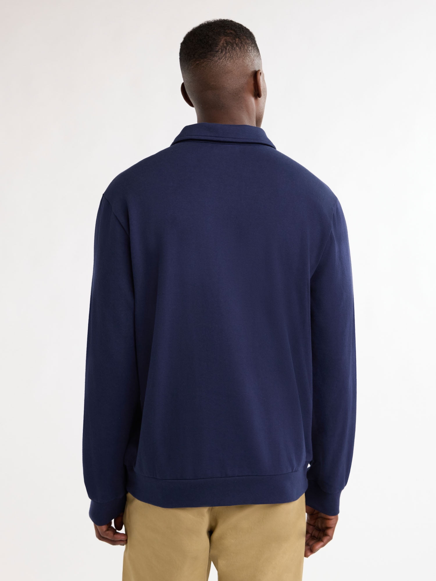 Free Assembly Men's Quarter Zip Fleece Pullover with Long Sleeves, Sizes S-2XL