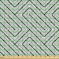thumbnail image 2 of Ambesonne Geometric Fabric by the Yard Upholstery, Vintage Maze Drawing Art, 1 Yard, Off White and Purpleblue, 2 of 5