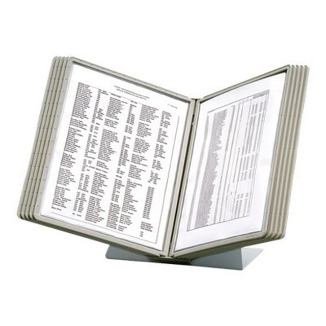 DURABLE VARIO - Système de Panneau d'Affichage - de Bureau - 10 Compartiments - pour Lettre - Gris