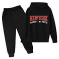 thumbnail image 2 of Teen Girls Boys Sweatsuit Set,2 Piece Long Sleeve Letter Pattern Sweatshirt Jogger Set Fall Winter Clothes Teen Girls Clothes 13-14 Years, 2 of 3