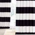 thumbnail image 1 of PRCT-HS06-108 Rideau Horizontal en Coton à Rayures PRCT-HS06-108 Rideau Horizontal en Coton à Rayures, 50 X 108, Noir Onyx &amp; Blanc Cassé, 1 of 9