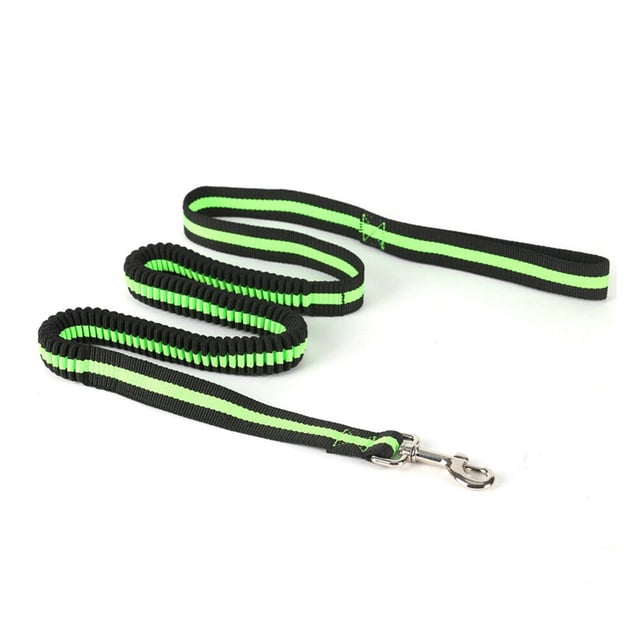 Laisse pour Animaux Mains Libres Élastique pour Chien pour Course Randonnée Jogging Réveil (Vert)