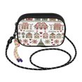 thumbnail image 2 of FORMRS Mini Crossbody Bag for Women Adjustable Rope Shoulder Casual Phone Purse, Green Nordic Christmas House, 2 of 7