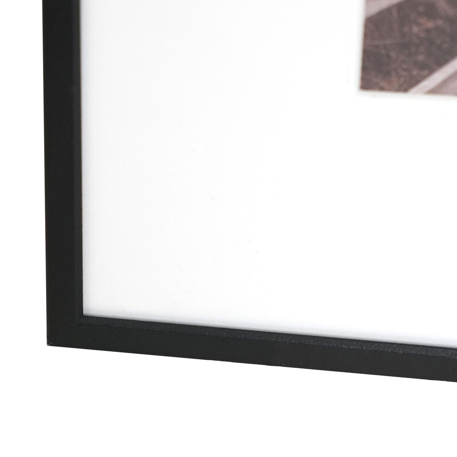 3 ouvertures Métal avec passe-partout blanc