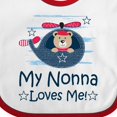 thumbnail image 4 of Inktastic My Nonna Loves Me Grandson Bear Boys Baby Bib, 4 of 4