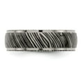 thumbnail image 4 of Diamond2Deal Timoku 7mm Domed Step Edge Men's Band Size 8.5, 4 of 6