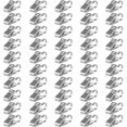thumbnail image 1 of Bihrtc Paquete De 50 Clips De Cortina De Acero Inoxidable Engrosado Con Ganchos Colgador De Luces Soporte De Alambre De Metal Pequeño Para Ducha Decoración Del Hogar Fotos Imagen Artes Manualidades Ex, 1 of 5