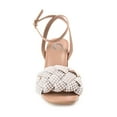thumbnail image 6 of Journee Womens Dua Pearl Accents Block Heel Sandals, 6 of 8