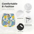 thumbnail image 4 of Balery Cute Poodle Dog Pantalones cortos deportivos para mujer con forro y dos bolsillos, elásticos, para entrenamiento, gimnasio, yoga-Large, 4 of 7