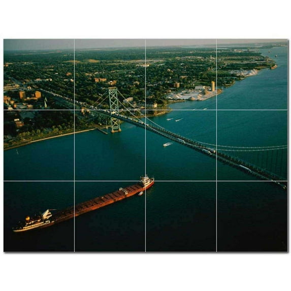 Bridge Photo Ceramic Tile Mural Kitchen Backsplash Bathroom Shower 404240-M43