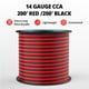 thumbnail image 3 of Cable eléctrico NAOEVO, calibre 14, 200 m, rojo y negro, 12 V/24 V, 3 of 7