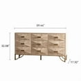 thumbnail image 2 of MDQMD Wooden 9 Drawers Dresser for Bedroom,Mid Century Modern Dresser Storage Organizer,59'' Wide Dresser for Closet Storage, 2 of 8