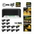 thumbnail image 5 of Luces solares impermeables IP65, paquete de 12 luces LED cálidas para jardín para cercas, terrazas y escaleras, iluminación exterior con energía solar, 5 of 5