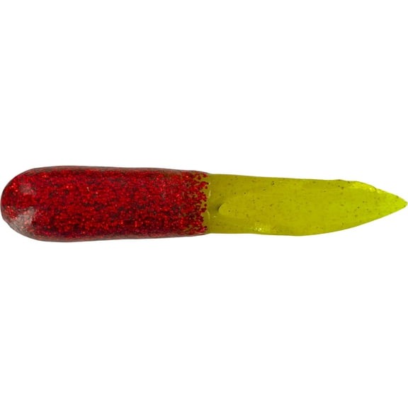 Big Bite Baits Scentsation Tailcutter Grub Red Glitter/Chartreuse