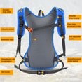 thumbnail image 3 of Mochila De Ciclismo Mochila De Ciclismo Mochila de ciclismo Tira reflectante de nylon Casco Cuerda de fijación Bolsa al aire libre (Azul), 3 of 9