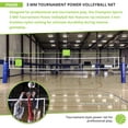 thumbnail image 3 of Champion Sports VN600 Official Tournament and Olympic Sized Volleyball Nets, Tournament (32' x 3'),Black/White, 3 of 8