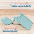 thumbnail image 6 of ECR4Kids The Surf Folding Portable Activity Lap Desk, Large, Adjustable, Flexible Seating, Seafoam, 6 of 9
