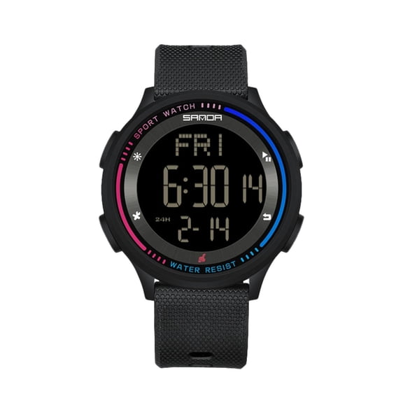 DESIGNICE Durable Unisex Sports Digital Watch – Waterproof Teen Wristwatch, Big Led Display, Alarm Function, Digital Watch