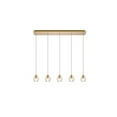 thumbnail image 1 of Elegant Lighting 3505D32G 200W Eren 5 Ceiling Lights with Pendant Lamp, Gold, 1 of 1