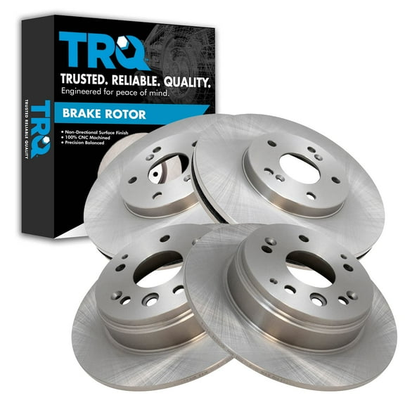 TRQ Front & Rear Brake Rotors Set Fits Select 2004-2008 Acura TL