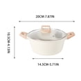 thumbnail image 3 of Granite Nonstick Soup Pot | 6 Quart Stock Pot for All Stovetops | Fast Heating Aluminum Core | Cool-Touch Handles | Easy Clean Cooking Pot, 3 of 6