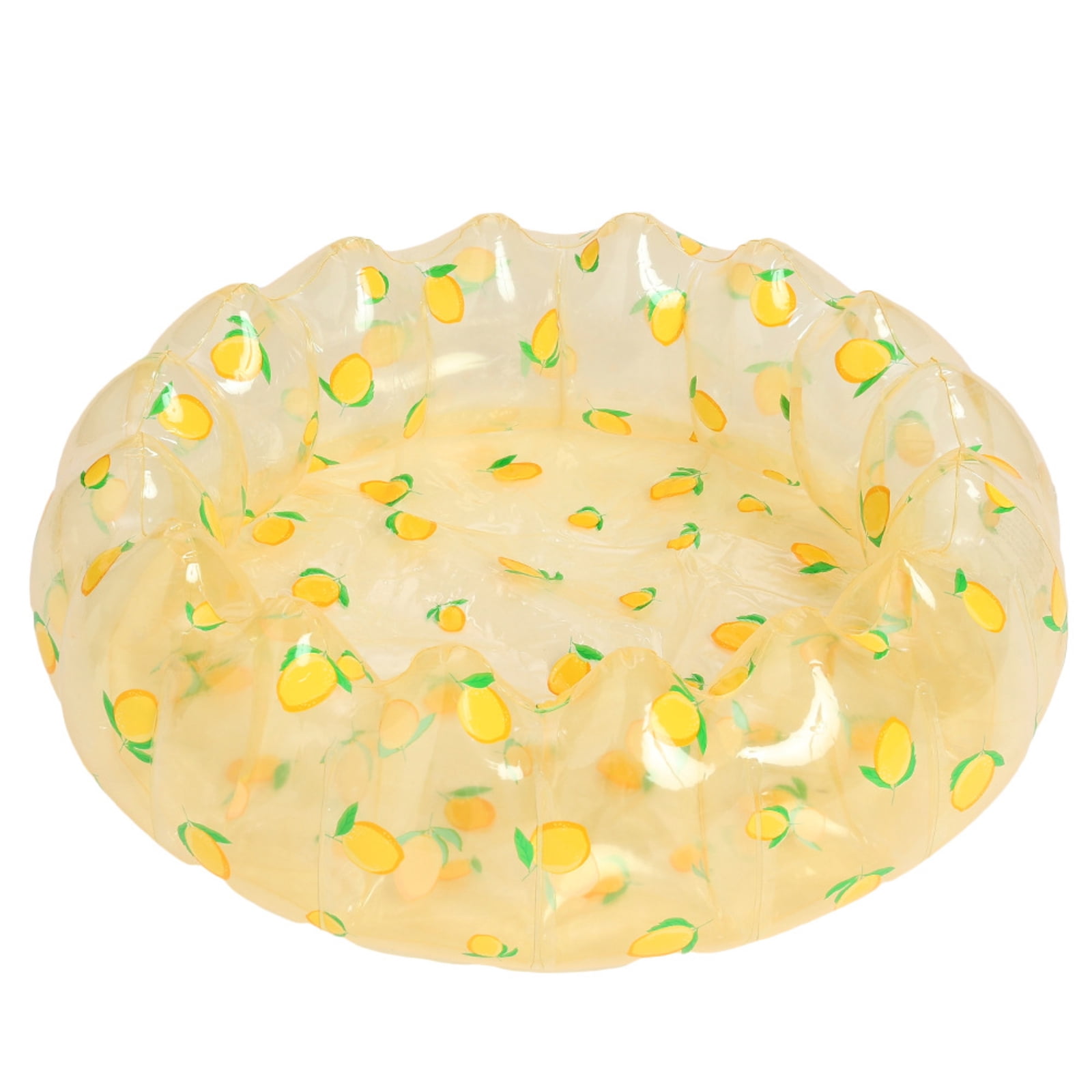 Decorr Inflatable Baby Pool, Portable Paddling Baby Swimming Pool for Toddlers Ages 0-3 Years Girls and Boys, Indoor& Outdoor, Garden and Backyard Summer Water Party, 45x12" (Lemon)