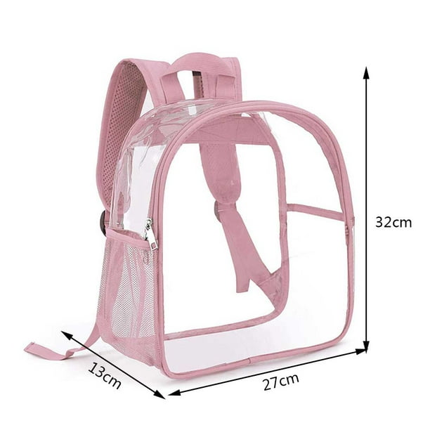 Mochila transparente aprobada por el estadio para hombres y mujeres, Mini mochila transparente para concierto, trabajo, deportes, lugares de Festival Fivean unisex
