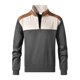thumbnail image 4 of Ceisia Men's Regular-Fit Stand-Collar Half-Placket Cable-Knit Color-Blocked Sweatshirt Gift, 4 of 8