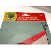 Teaching Tree Alphabet Border Educational Poster - Blue